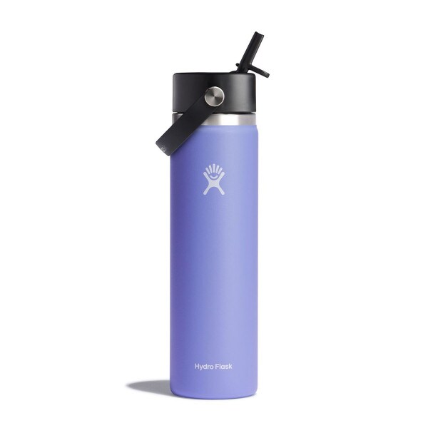 Hydro Flask 24oz wide mouth lupine bottle with flex straw cap